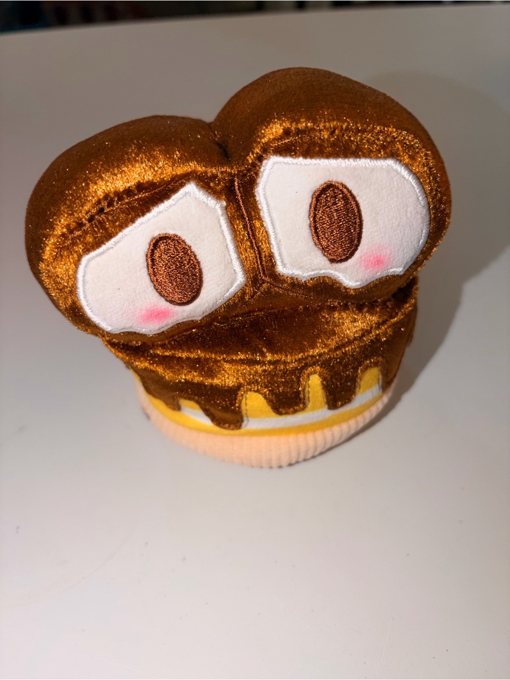 Plush Chocolate Drip Cupcake Toy - Kids Soft Stuffed Playfriend
